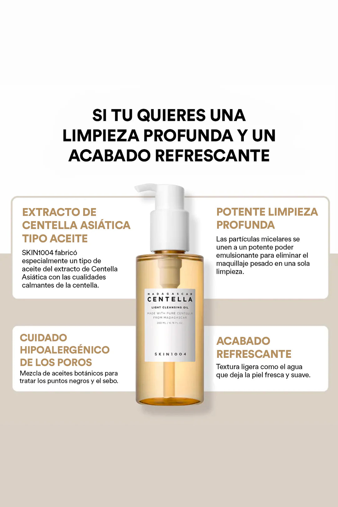 ACEITE LIMPIADOR MADAGASCAR CENTELLA 100ml